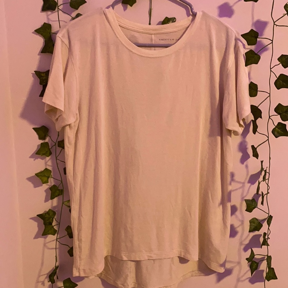 Pale yellow AE t-shirt
